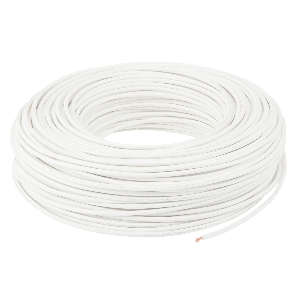 CABLE THHW COLOR BLANCO C-10 CON 100M No. 110010X-4
