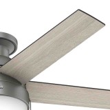 ABANICO P/TECHO DE 46" ANSLEE C/LUZ ASPAS REVERSIBLES GRIS ROBLE/NOGAL - CONTROL CADENA