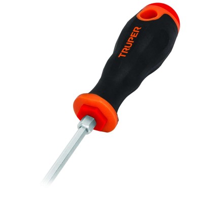 DESARMADOR PLANO 1/4X4" MANGO COMFORT GRIP" TRUPER