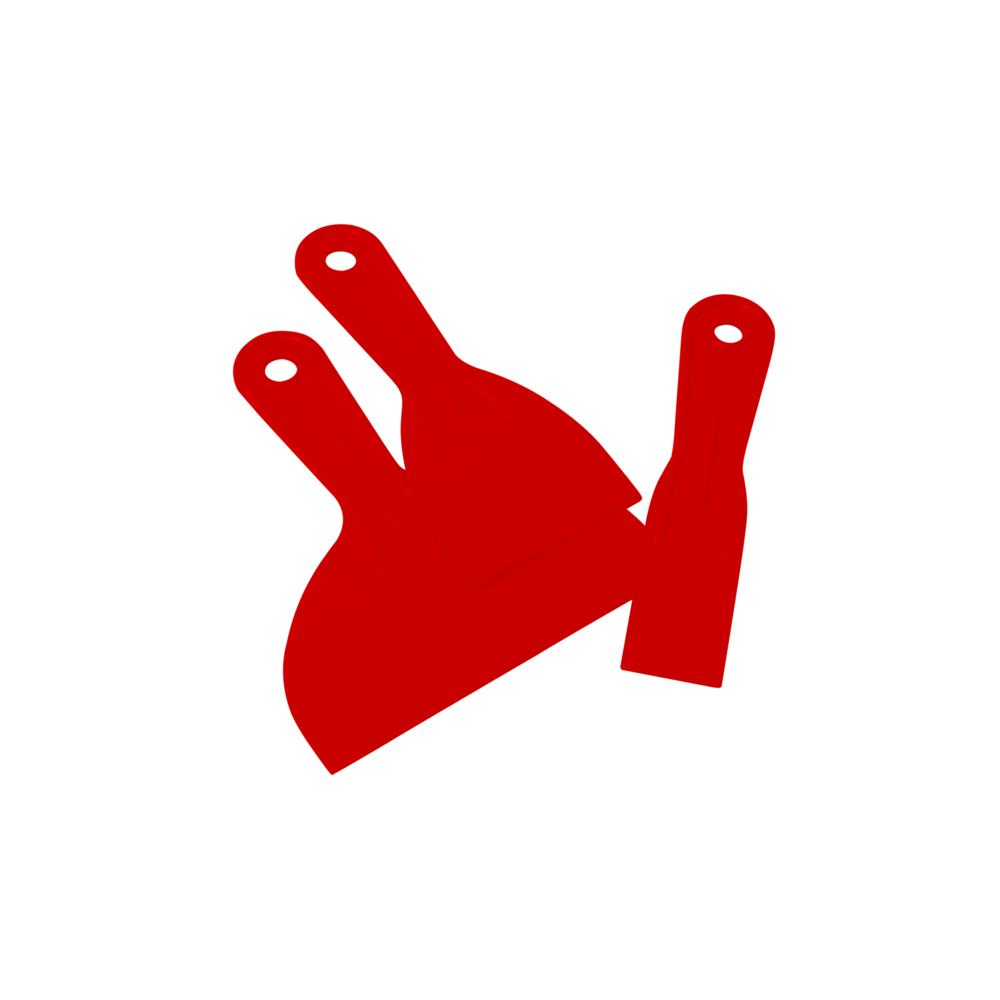 JUEGO DE TRES ESPATULAS DE PLASTICO No.TR6912