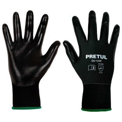 GUANTES DE TEXTIL DE NITRILO LISO EN PALMA No. 13295