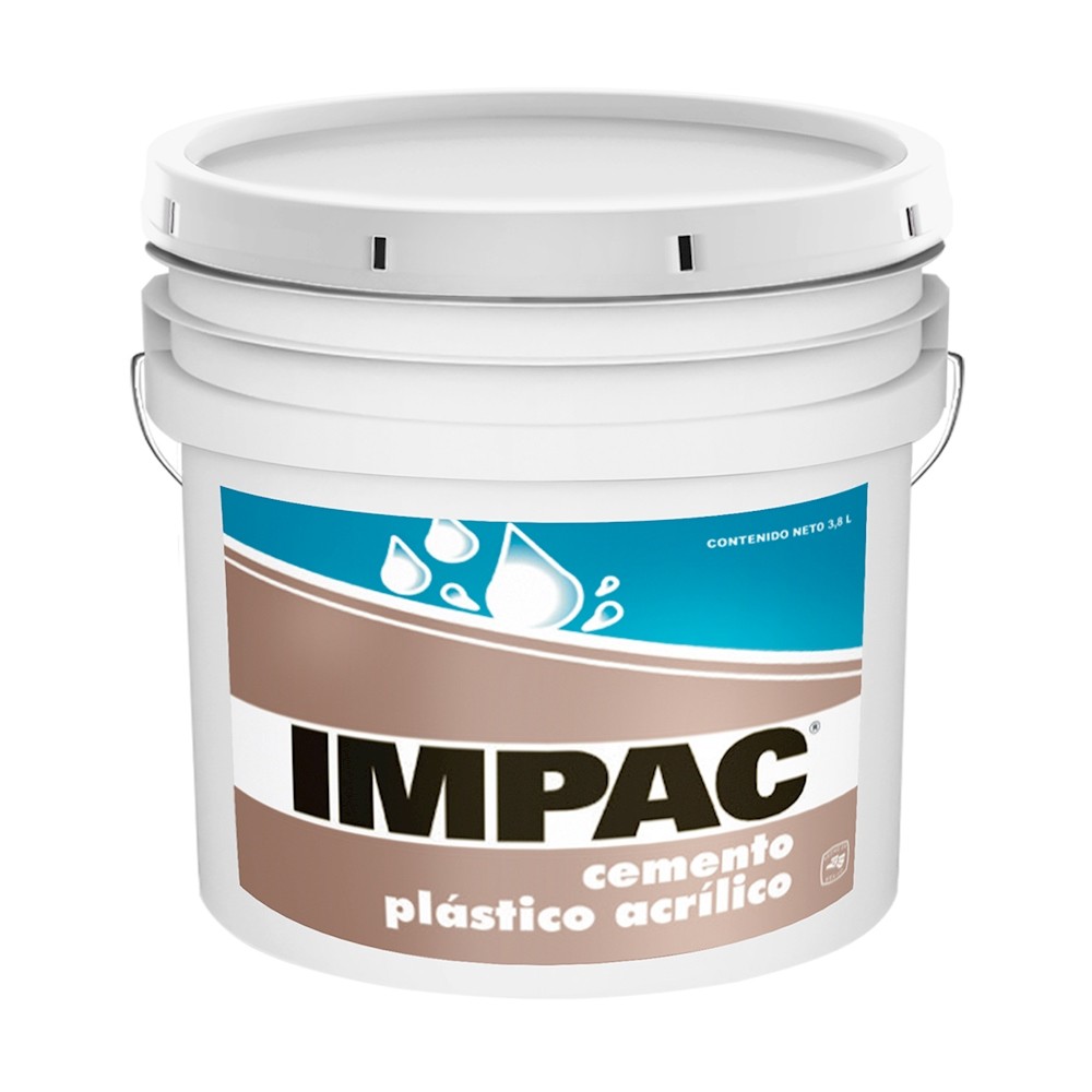 CEMENTO IMPAC PLASTICO ACRÍLICO COLOR BLANCO 3.8L