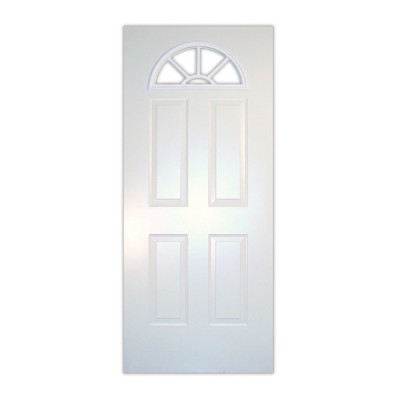 PUERTA LAMINA MEDIA LUNA COLOR BLANCA 90 X 203 CMS.