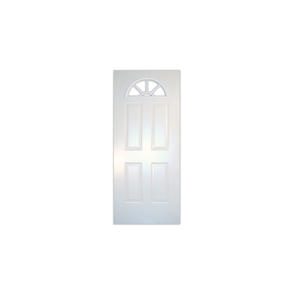 PUERTA LAMINA MEDIA LUNA COLOR BLANCA 90 X 203 CMS.