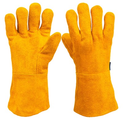 GUANTES DE CARNAZA MULTIUSOS PUÑO LARGO No. 14242