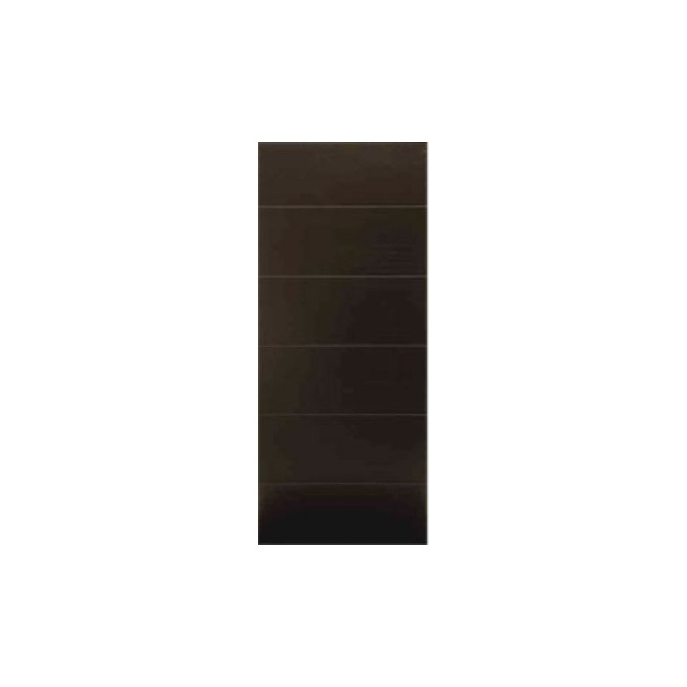 PUERTA TAMBOR CHOCOLATE RALLADA 36"X80"