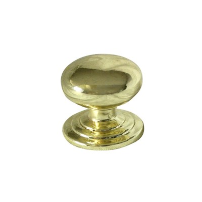 JALADERA BOTON 30mmD X 26mmH LATON BRILLANTE No. 3816