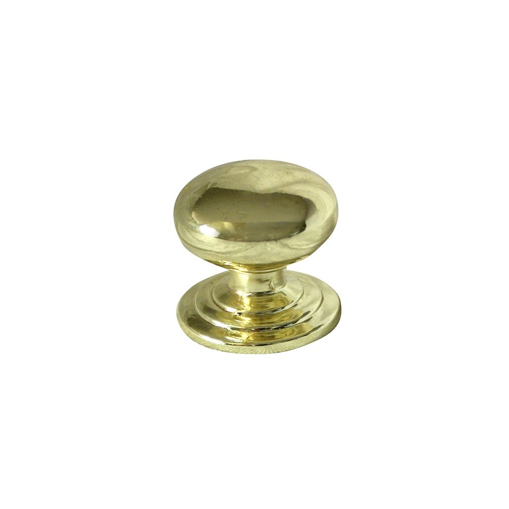 JALADERA BOTON 30mmD X 26mmH LATON BRILLANTE No. 3816