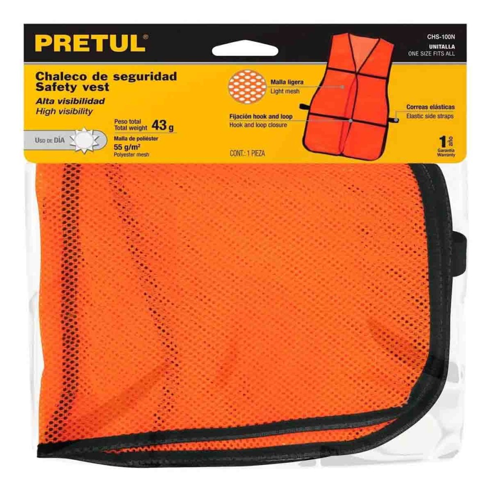 CHALECO NARANJA S/REFTE No. 21023