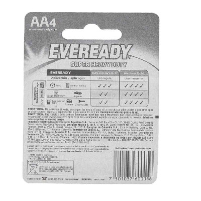 PILA EVEREADY "AA" C/4 No. 1215-4
