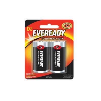 PILA EVEREADY "D" C/2 No. 1250-2