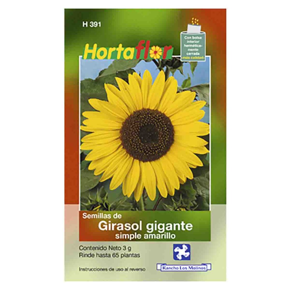 SEMILLA GIRASOL GIGANTE SIMPLE No. H391