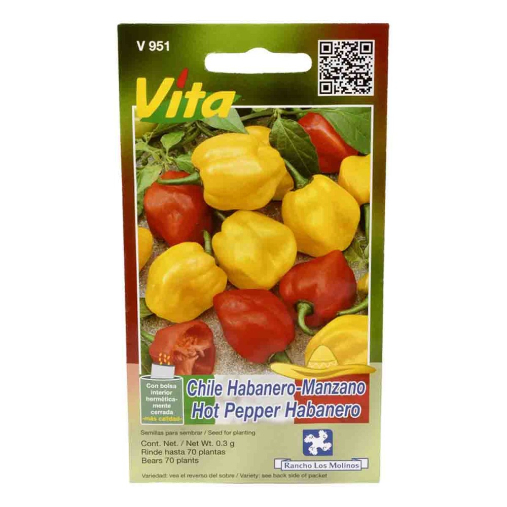 SEMILLA CHILE HABANERO MANZ No. H951