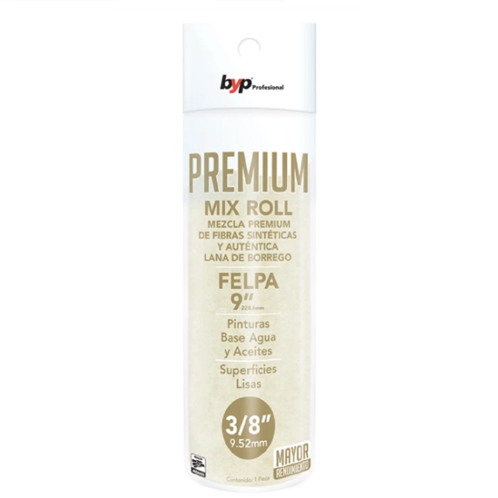 RODILLO REPUESTO 9 X 3/8 PULGADAS PREMIUM BYP FPO19