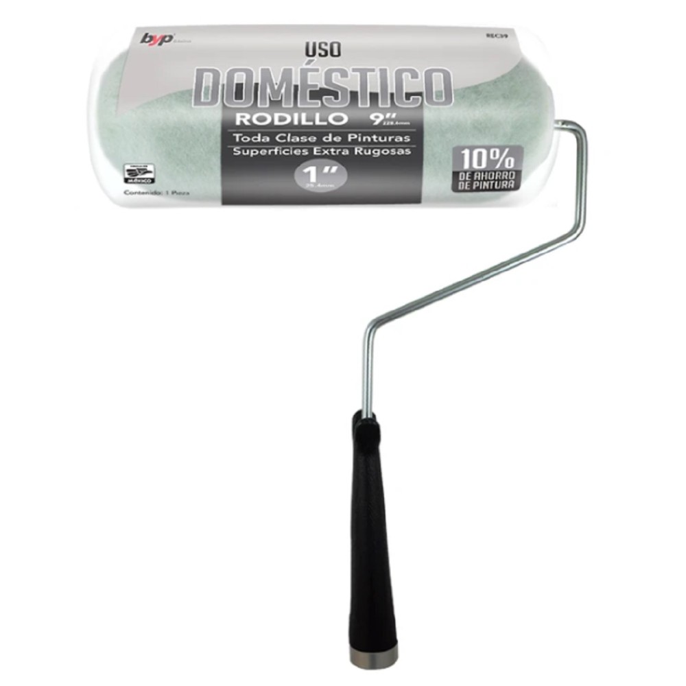 RODILLO COMPLETO 9 X 1 PULGADAS DOMESTICO BYP REC39