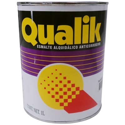 PINTURA ESMALTE COLOR NEGRO QUALIK 1L No. 7324