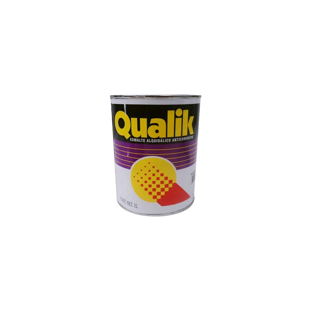 PINTURA ESMALTE COLOR NEGRO QUALIK 1L No. 7324