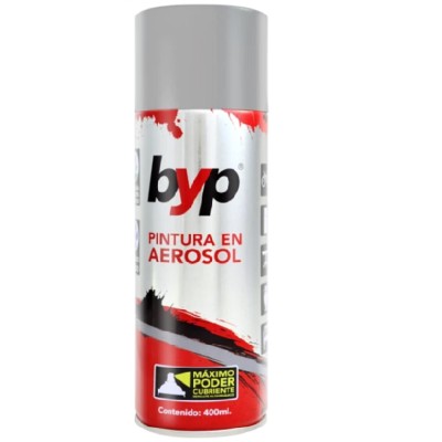 PINTURA AEROSOL COLOR ALUMINIO 400 MILILITROS BYP AAL