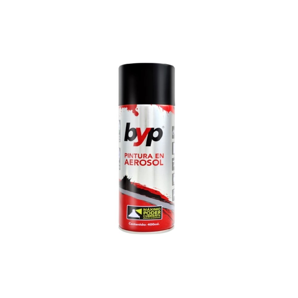 PINTURA AEROSOL COLOR NEGRO ALTA TEMPERATURA 400 MILILITROS BYP ANT