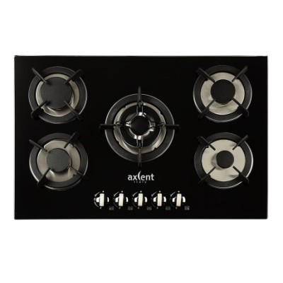 PARRILLA VIDRIO TEMPLADO 5 QUEMADORES 77X51 CENTIMETROS AXCENT JZ-BS5B