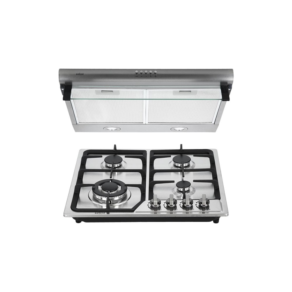 DUAL PACK PARRILLA Y CAMPANA INOXIDABLE AXCENT