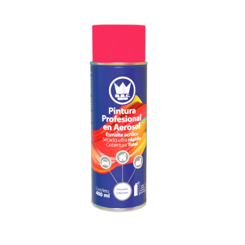PINTURA ACRILICA EN AEROSOL ROSA FLUORESCENTE 400 ML No. CPA22