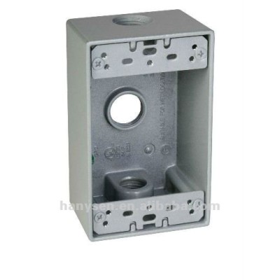 CAJA RESISTENTE A LA INTEMPERIE ARGOS DE ALUMINIO 2"X4" 3/4"