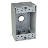 CAJA RESISTENTE A LA INTEMPERIE ARGOS DE ALUMINIO 2"X4" 3/4"