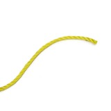 CUERDA FABRICADA EN POLIPROPILENO COLOR AMARILLOCARRETE LIGERO DE POLIPROPILENO COLOR NEGRO