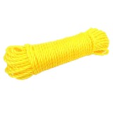 CUERDA FABRICADA EN POLIPROPILENO COLOR AMARILLOCARRETE LIGERO DE POLIPROPILENO COLOR NEGRO