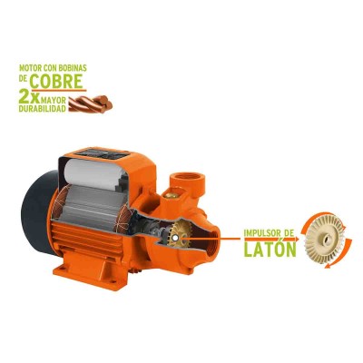 BOMBA ELECTRICA PERIFERICA PARA AGUA 3/4 HP TRUPER 10069