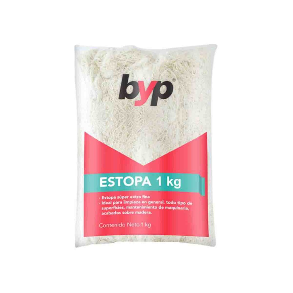 ESTOPA BLANCA 1 KILOGRAMO BYP EST01