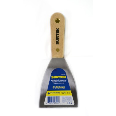 ESPATULA FLEXIBLE 3 CON MANGO DE MADERA TRUPER 14449