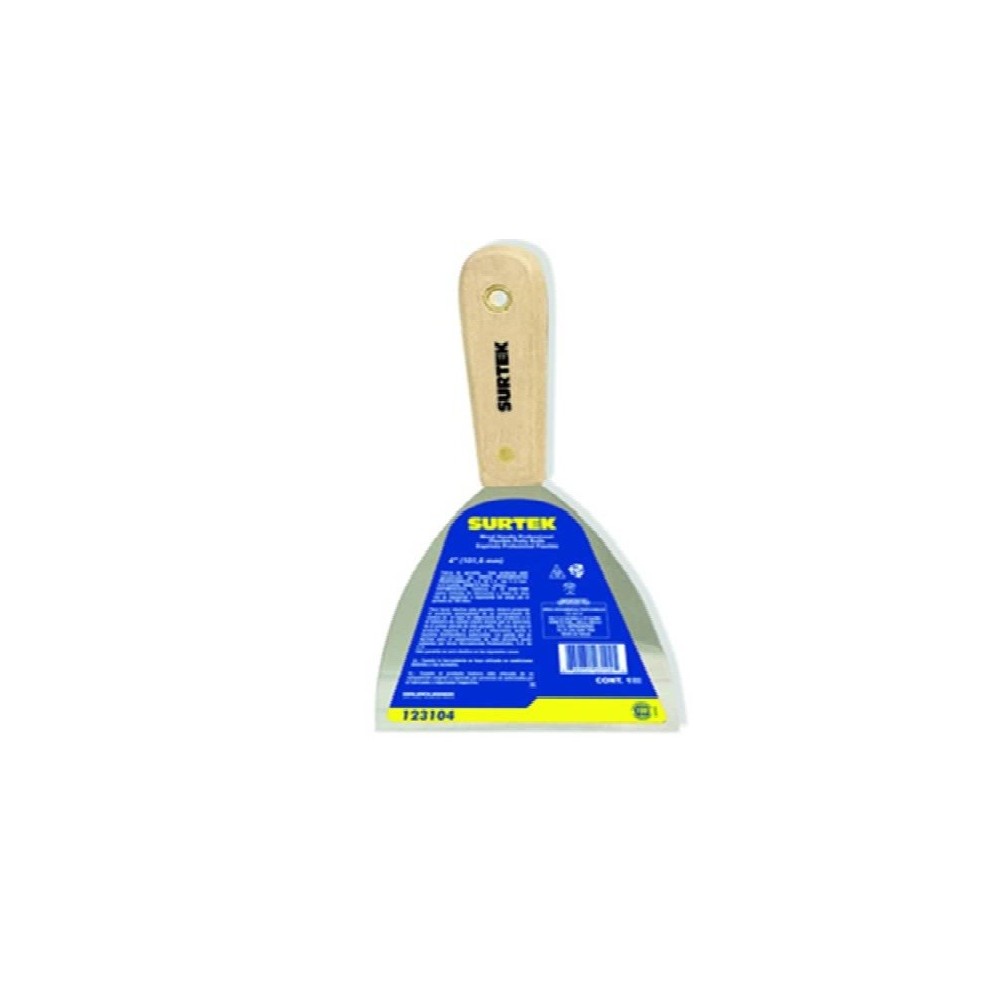 ESPATULA FLEXIBLE 4 CON MANGO DE MADERA TRUPER 14450