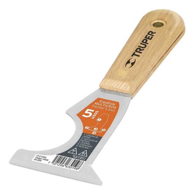 ESPATULA MULTIUSOS 2-1/2 CON MANGO DE MADERA TRUPER 14458