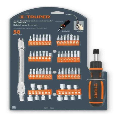 DESARMADOR CON 42 PUNTAS Y 14 DADOS TRUPER 18220