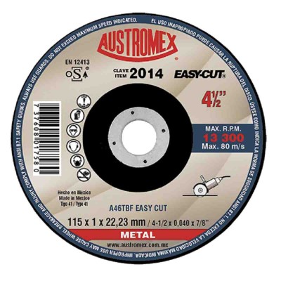 DISCO CORTE METAL SP 41/2X.040" No. 2014