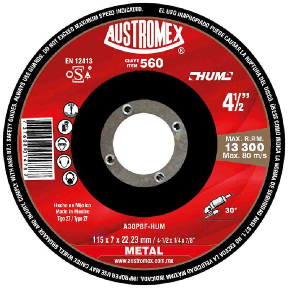 DISCO CTE METAL 4-1/2X3/64X7/8" No. 66252846557