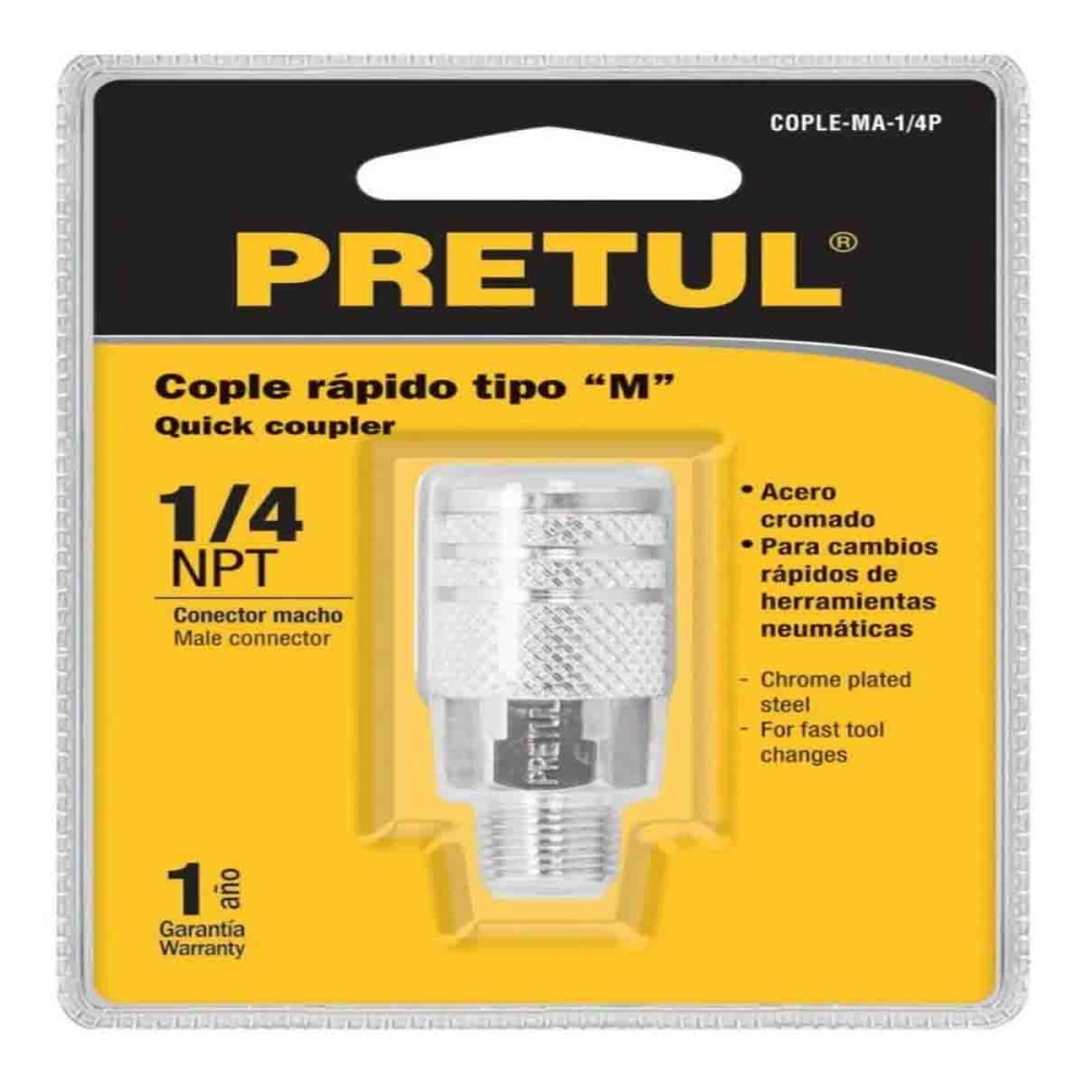 COPLE RAPIDO MACHO 1/4 PRETUL 27029