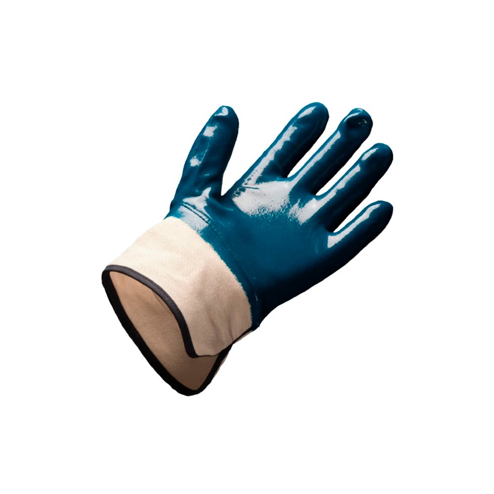 GUANTE DE NITRILO AZUL REFORZADO PUÑO ABIERTO UNITALLA No. FN-C-XL