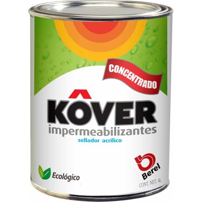 IMPERMEABILIZANTE SELLADOR ACRÍLICO BEREL KOVER 4L No. 2470