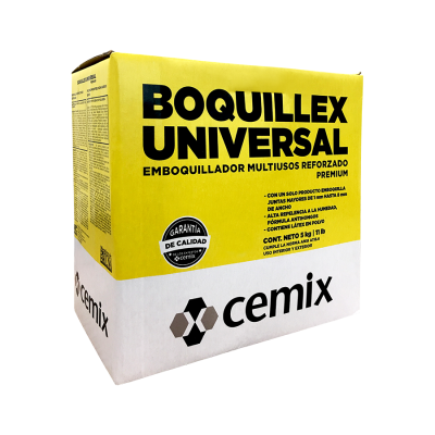 BOQUILLA COLOR CAFE CLARO SIN ARENA 5 KILOGRAMOS CEMIX