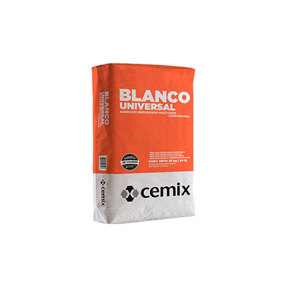 ADHESIVO BLANCO UNIVERSAL 20 KILOGRAMOS CEMIX