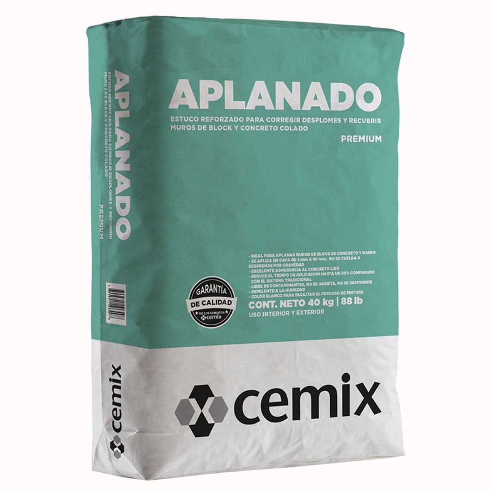 APLANADO BLANCO 40 KILOGRAMOS CEMIX