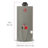 CALENTADOR AGUA 10 GALONES GAS NATURAL RHEEM