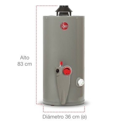 CALENTADOR AGUA 10 GALONES GAS LP RHEEM