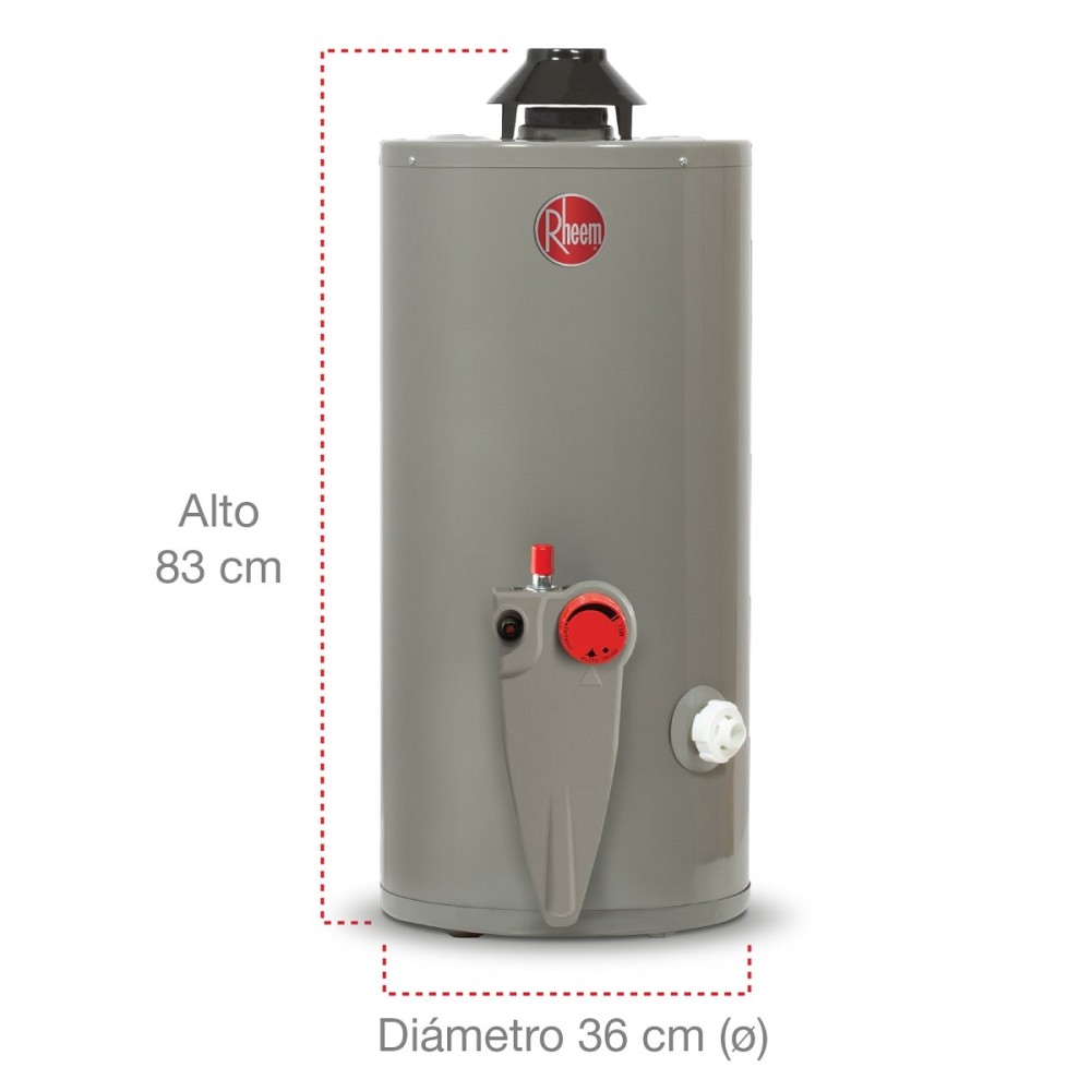 CALENTADOR AGUA 10 GALONES GAS LP RHEEM