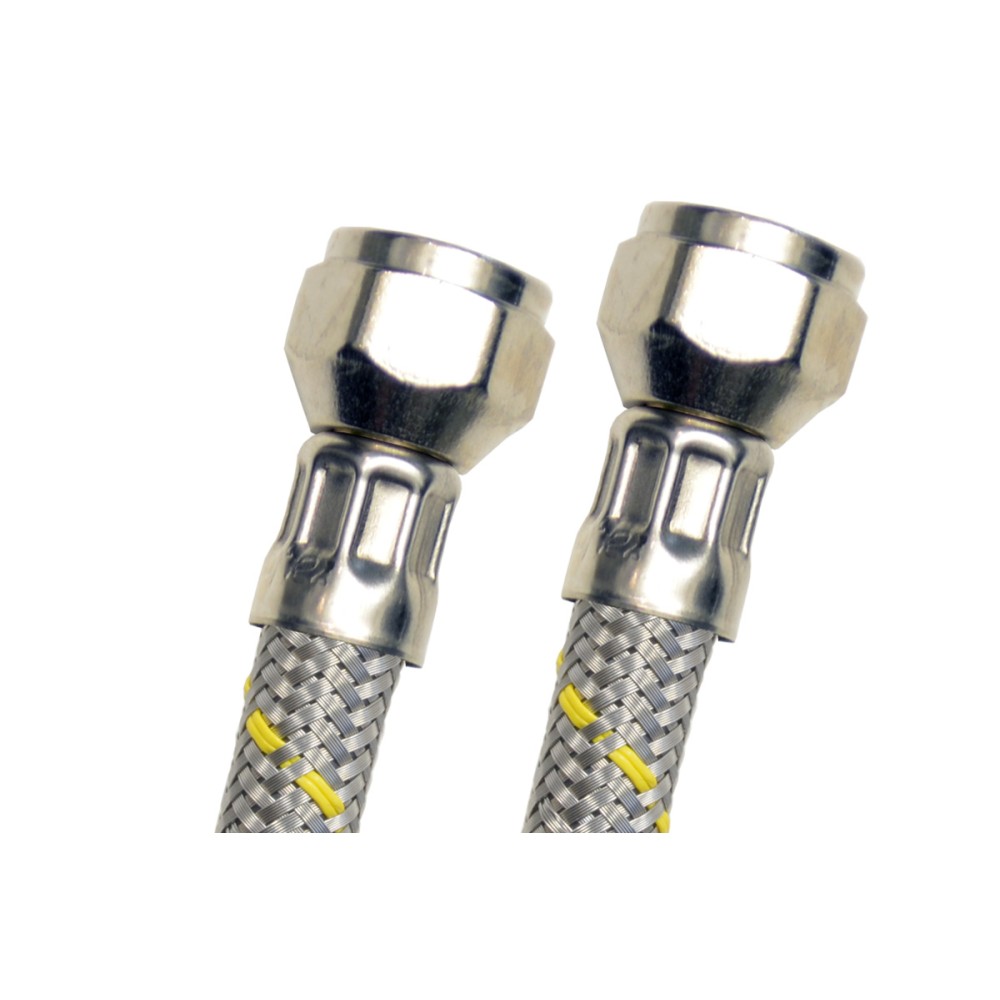 CONECTOR FLEXIBLE PARA GAS USO DOMÉSTICO COFLEX 3/8" X 3/8" No.AG-B100