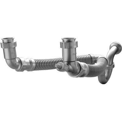 DESAGÜE DOBLE FLEXIBLE PARA FREGADERO No. TF-110