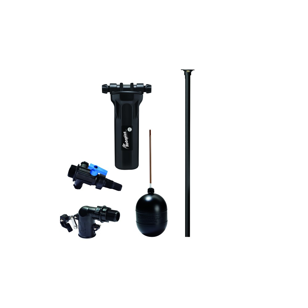 TINACO ROTOPLAS 450L CON ACCESORIOS